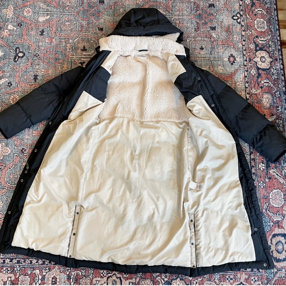 UpWest Slate Gray Puffer Coat with Cream Lining - Picture 2 of 9